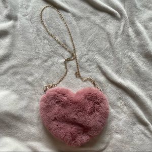 Pink fluffy bag